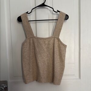 Ann Taylor Beige Knit Tank Top